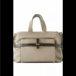 Zara satchel leather bag